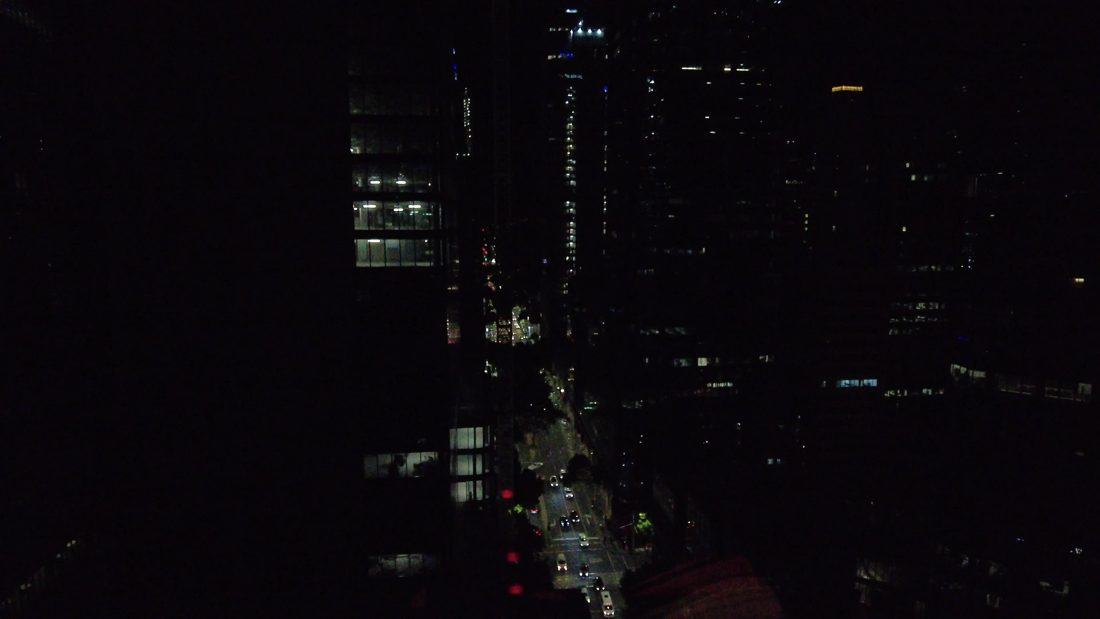 City streets at night